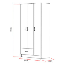 Wardrobe Gabi-DECTV0000000183 White 177 X 44 X 20 by DECOROTIKA | Souqify