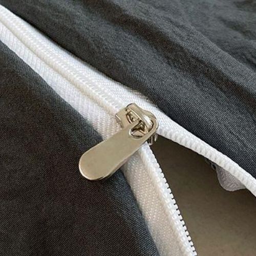 Washable Cotton 6 Piece King Size Duvet Cover Plain Design, Plain Black Color. by 5 | Souqify