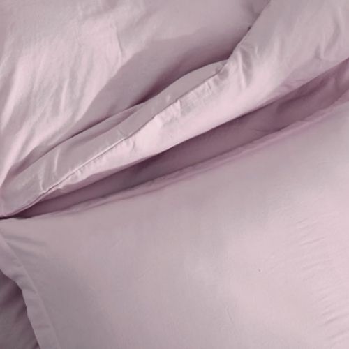 Washable Cotton 6 Piece King Size Duvet Cover Plain Design, Plain Lavender Color. by 5 | Souqify