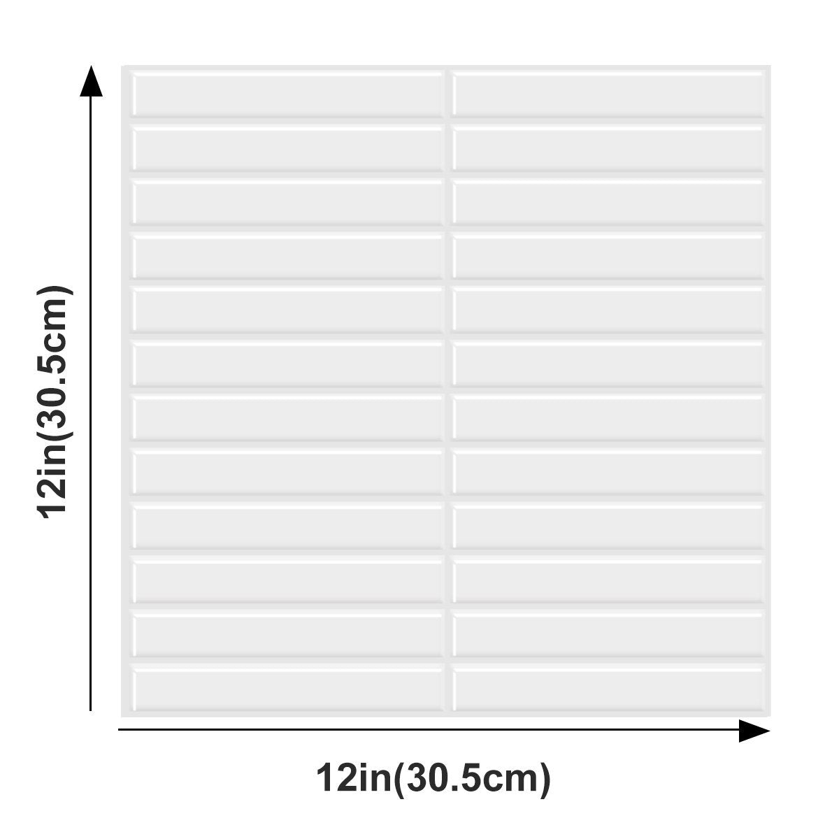 White Finger Vinyl Tile T80042 by Vivid Tiles | Souqify