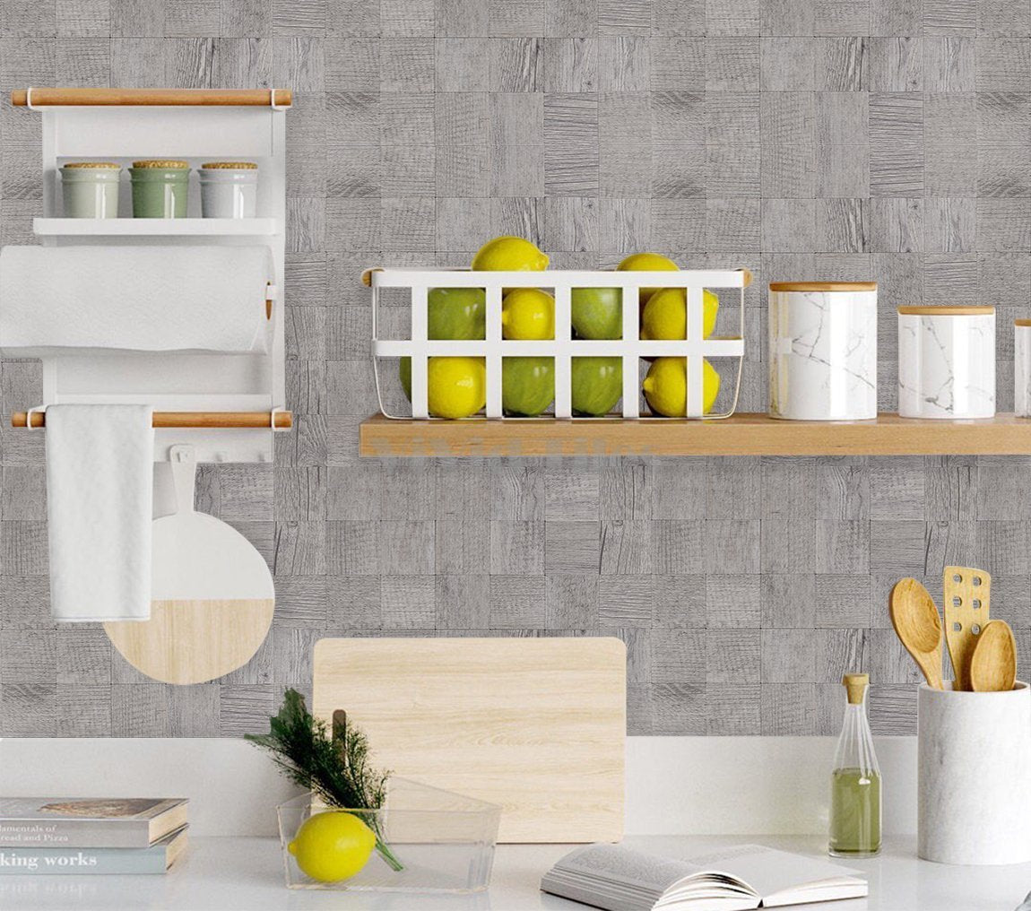 Wooden Look Square PVC Composite Tile WJ-11 by Vivid Tiles | Souqify