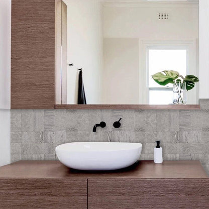 Wooden Look Square PVC Composite Tile WJ-11 by Vivid Tiles | Souqify