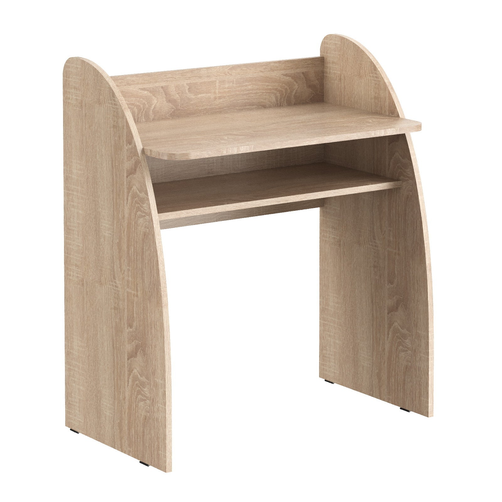 WOODEN RECTANGULAR SHAPE COMPUTER DESK , MADE IN E1 LAMINATE CHIPBOARD COLOR : LEGNO DARK SIZE : 800х460х932MMH **MADE IN EUROPE **5 YEARS GUARANTEE by Treejar | Souqify
