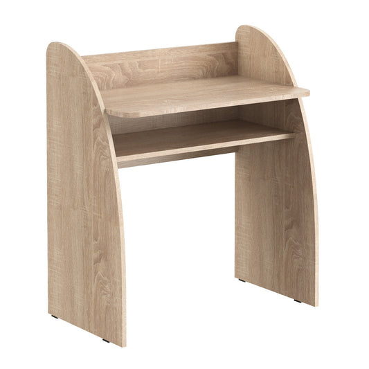 WOODEN RECTANGULAR SHAPE COMPUTER DESK , MADE IN E1 LAMINATE CHIPBOARD COLOR : LEGNO DARK SIZE : 800х460х932MMH **MADE IN EUROPE **5 YEARS GUARANTEE by Treejar | Souqify