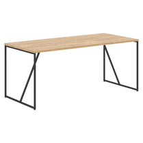 WOODEN RECTANGULAR SHAPE DESK WITH METAL LEGS, MADE IN E1 LAMINATE CHIPBOARD by Treejar | Souqify