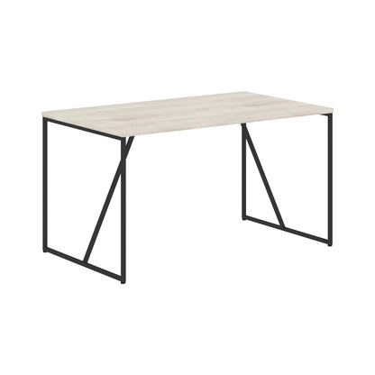 WOODEN RECTANGULAR SHAPE DESK WITH METAL LEGS, MADE IN E1 LAMINATE CHIPBOARD by Treejar | Souqify