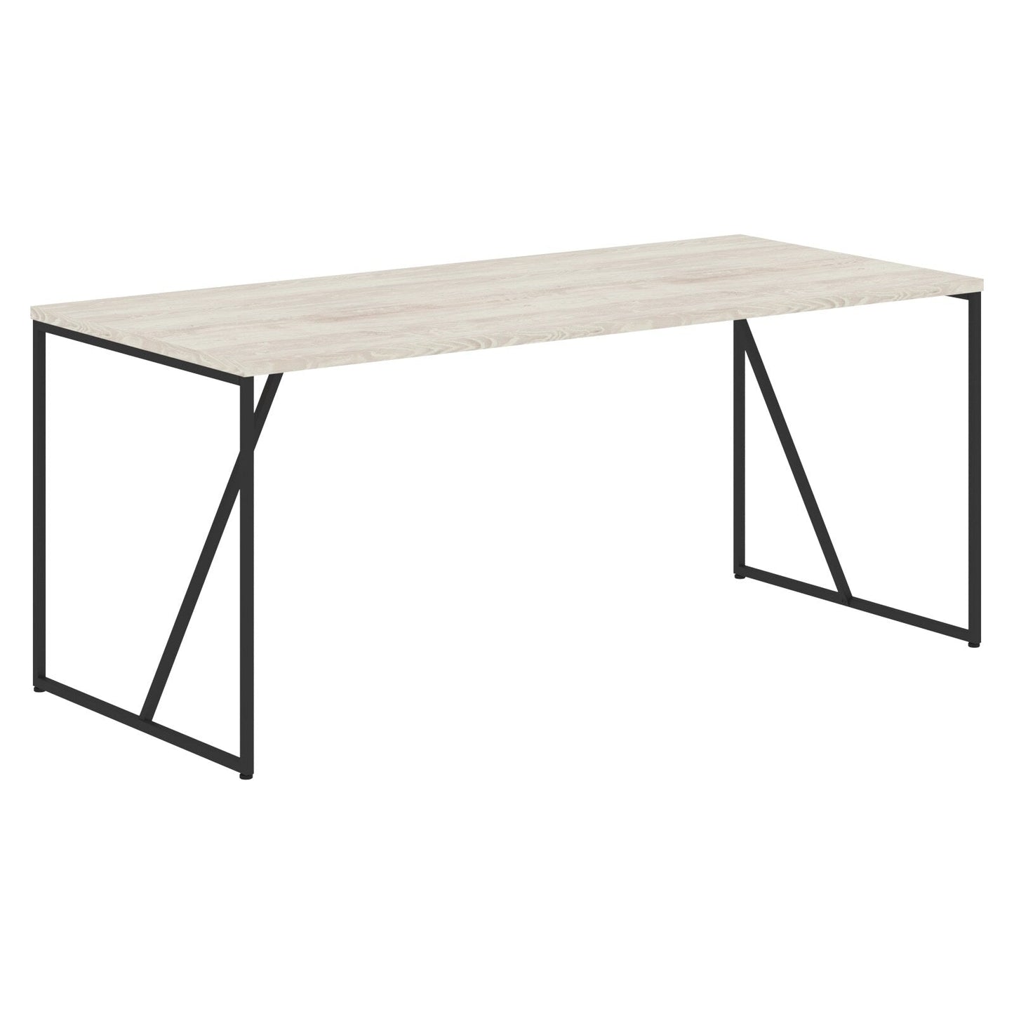 WOODEN RECTANGULAR SHAPE DESK WITH METAL LEGS, MADE IN E1 LAMINATE CHIPBOARD by Treejar | Souqify