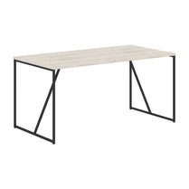 WOODEN RECTANGULAR SHAPE DESK WITH METAL LEGS, MADE IN E1 LAMINATE CHIPBOARD by Treejar | Souqify