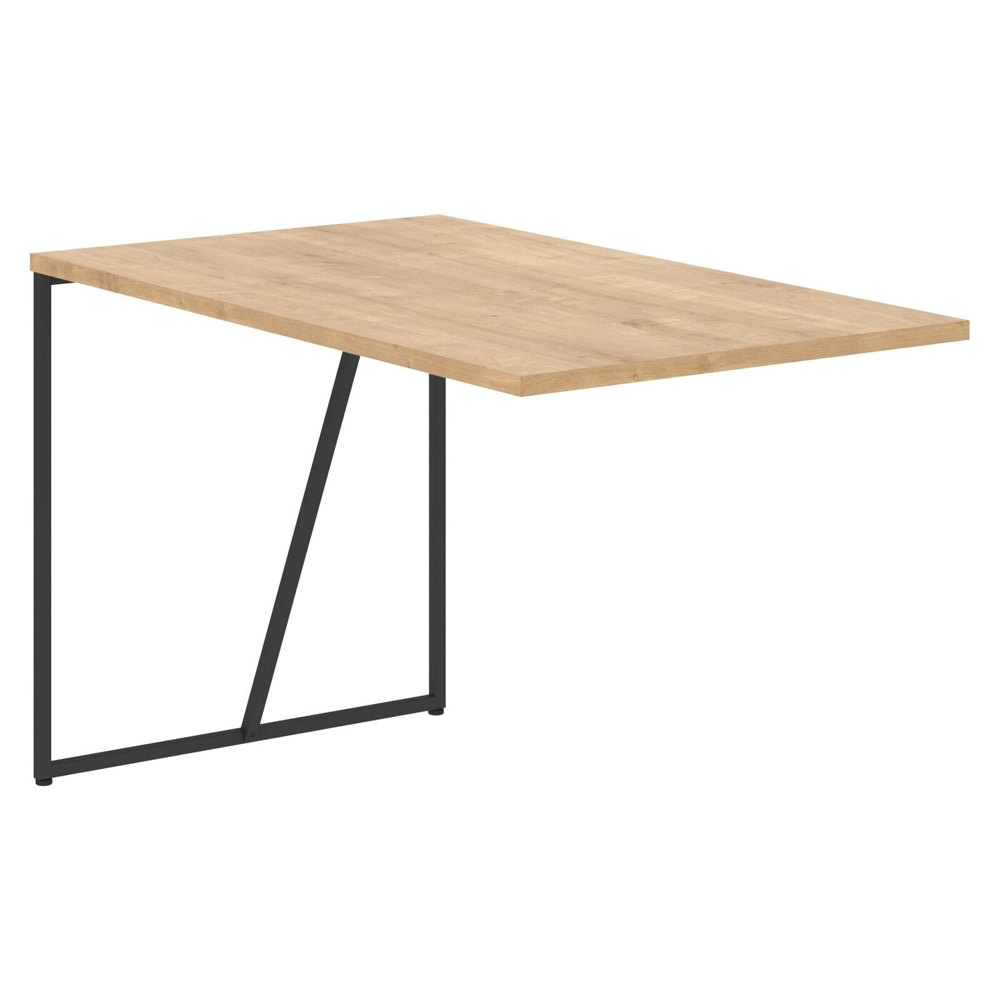 WOODEN RECTANGULAR SHAPE EXTENSION DESK WITH METAL LEGS, MADE IN E1 LAMINATE CHIPBOARD by Treejar | Souqify