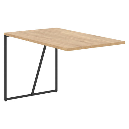 WOODEN RECTANGULAR SHAPE EXTENSION DESK WITH METAL LEGS, MADE IN E1 LAMINATE CHIPBOARD by Treejar | Souqify