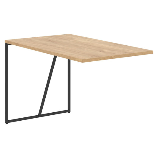 WOODEN RECTANGULAR SHAPE EXTENSION DESK WITH METAL LEGS, MADE IN E1 LAMINATE CHIPBOARD by Treejar | Souqify