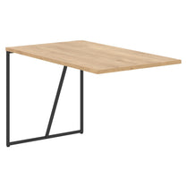 WOODEN RECTANGULAR SHAPE EXTENSION DESK WITH METAL LEGS, MADE IN E1 LAMINATE CHIPBOARD by Treejar | Souqify