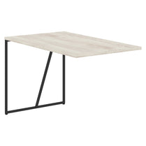 WOODEN RECTANGULAR SHAPE EXTENSION DESK WITH METAL LEGS, MADE IN E1 LAMINATE CHIPBOARD by Treejar | Souqify