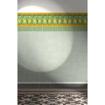 Yellow wall tiles in the shower Tiles that have been hand painted glazed tile for remodeling and construction projects by Vivid Tiles | Souqify