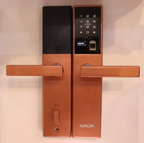 Vila Smart Lock Lock,Display screen,Keypad Digital,Biometric Fingerprint,IC Card,Mechanical key Unlock for Apartment Hotel Home Use. COLOR: (Antique copper brushed))