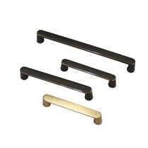 VILA 6092 Cabinet Handles Drawer Pulls Solid Zinc Alloy Brushed Brass Furniture Kitchen Cupboard Colar : (Brushed Gold-Brushed Black) 1 pec