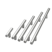 VILA |5902| Drawer Handle T Bar,SILVER Drawer Handle Handles 96mm Hole Center),for Wardrobes Drawers and Cabinet 1-PACK