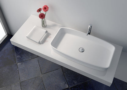 Cast Stone Solid Surface  Bathroom Countertop Basin JZ9001