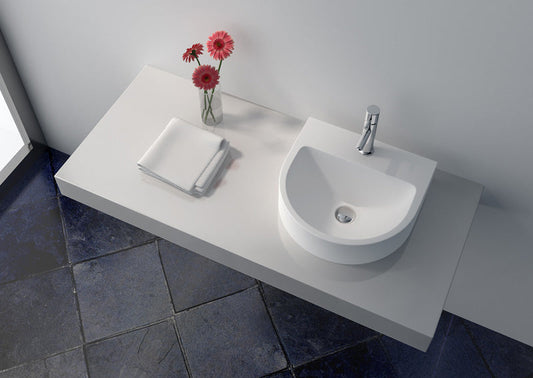 Cast Stone Solid Surface Countertop Wash Basin JZ9007