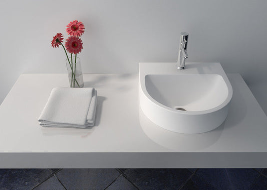 Cast Stone Solid Surface Countertop Wash Basin JZ9007