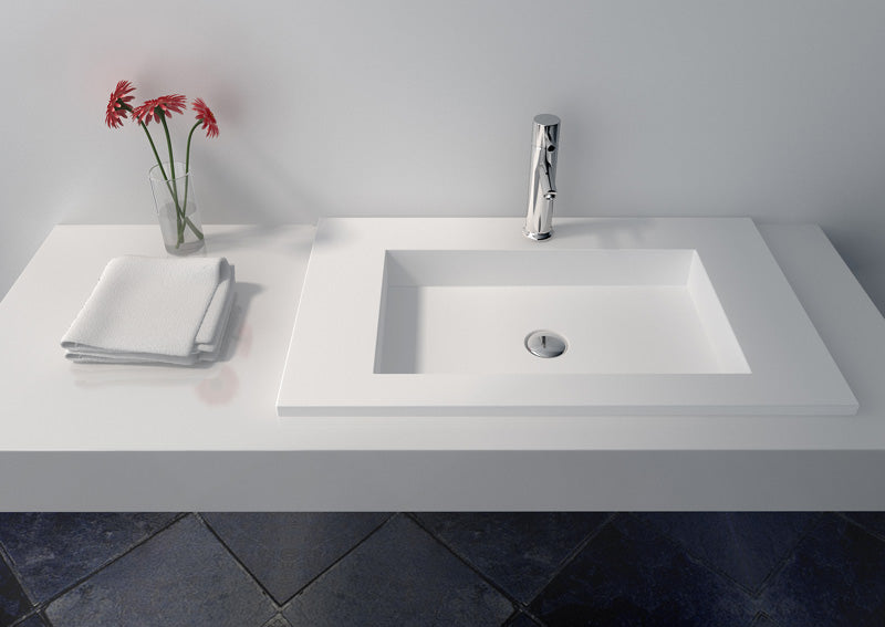 Cast Stone Solid Surface Countertop Wash Basin JZ9029