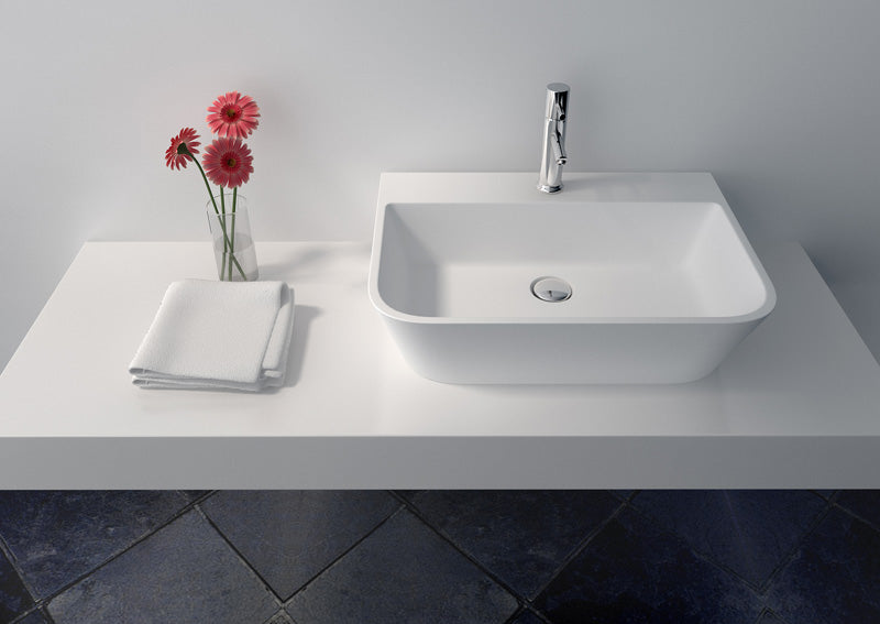 Cast Stone Solid Surface Countertop Wash Basin JZ9031