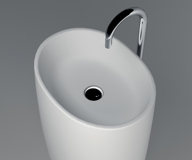 Solid Surface Pedestal Freestanding Sink JZ2006