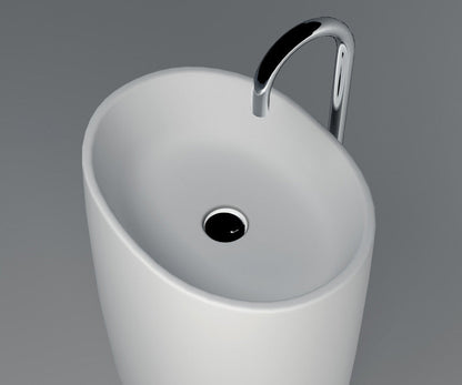 Solid Surface Pedestal Freestanding Sink JZ2006