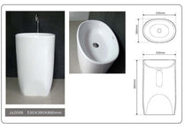 Solid Surface Pedestal Freestanding Sink JZ2006