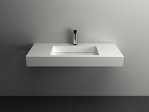 Solid Surface Wall Mount Bathroom Sink JZ1033