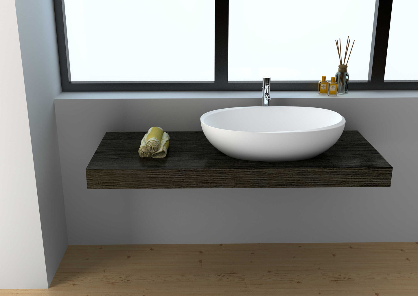 Solid Surface Countertop Basin JZ9077