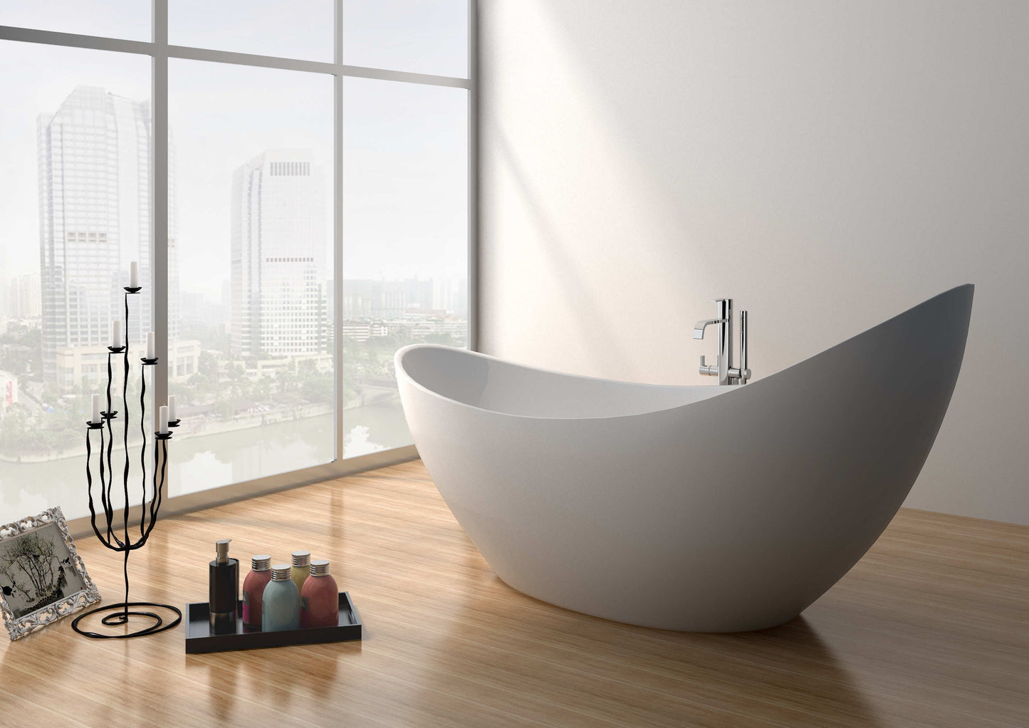 Solid Surface Freestanding Bathtub JZ8621