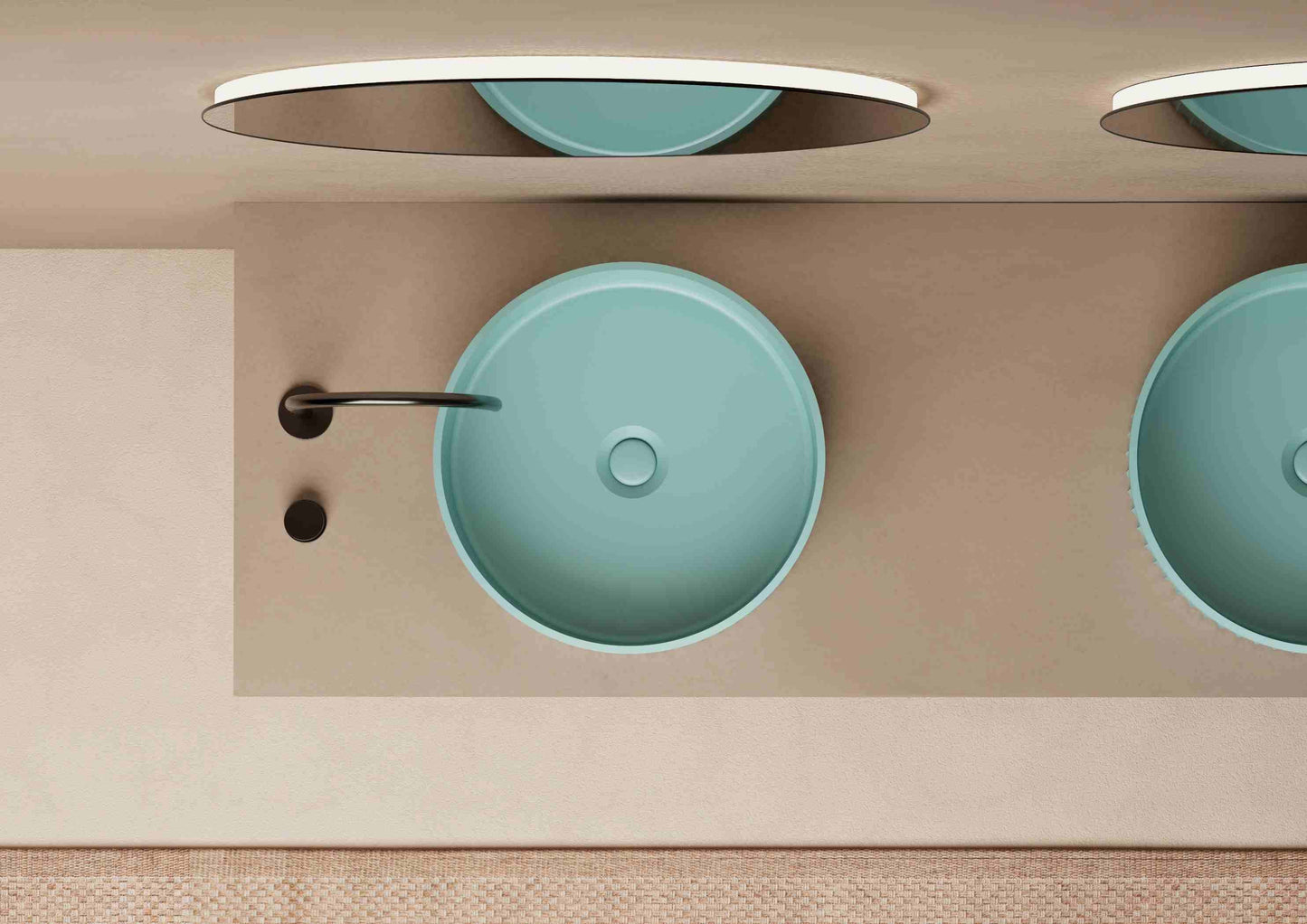 Solid Surface Countertop Basin JZ9802