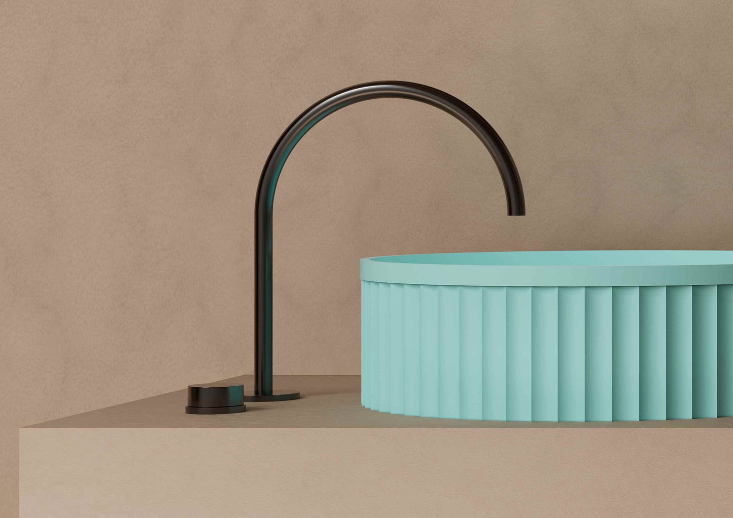 Solid Surface Countertop Basin JZ9802
