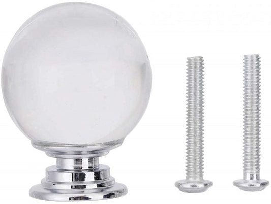 Vila 2010 Drawer Handle, Clear 30mm Drawer Knobs, 1Pcs Hardware for Cupboard Cabinet