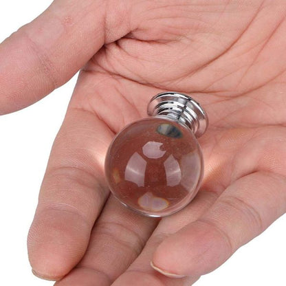 Vila 2010 Drawer Handle, Clear 30mm Drawer Knobs, 1Pcs Hardware for Cupboard Cabinet