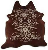 DEKOLAND - Baroque Gold on Brown Cowhide