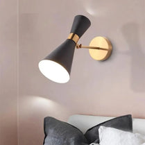 Nordic Minimalist Wrought Wall Lights 110-240V LED E27 Modern Double Head Adjustable Iron Wall Lamp for Aisle Corridor Bedroom