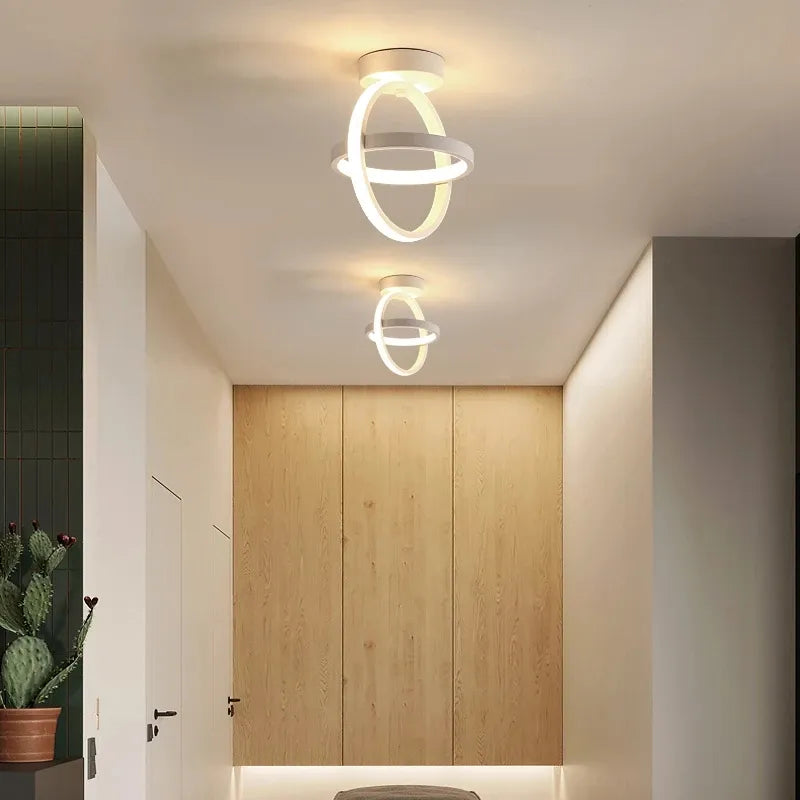 Nordic LED Aisle Light Round Square Ceiling Lamp Cloakroom Corridor Balcony Foyer Ceiling Lights Decoration Home Luminaire