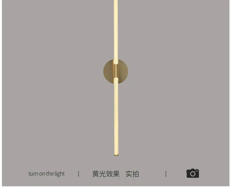 Nordic Gold LED Wall lamp bedroom bedside aisle living room lamps loft study rotating reading wall sconce lights for home