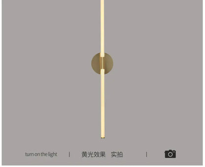 Nordic Gold LED Wall lamp bedroom bedside aisle living room lamps loft study rotating reading wall sconce lights for home