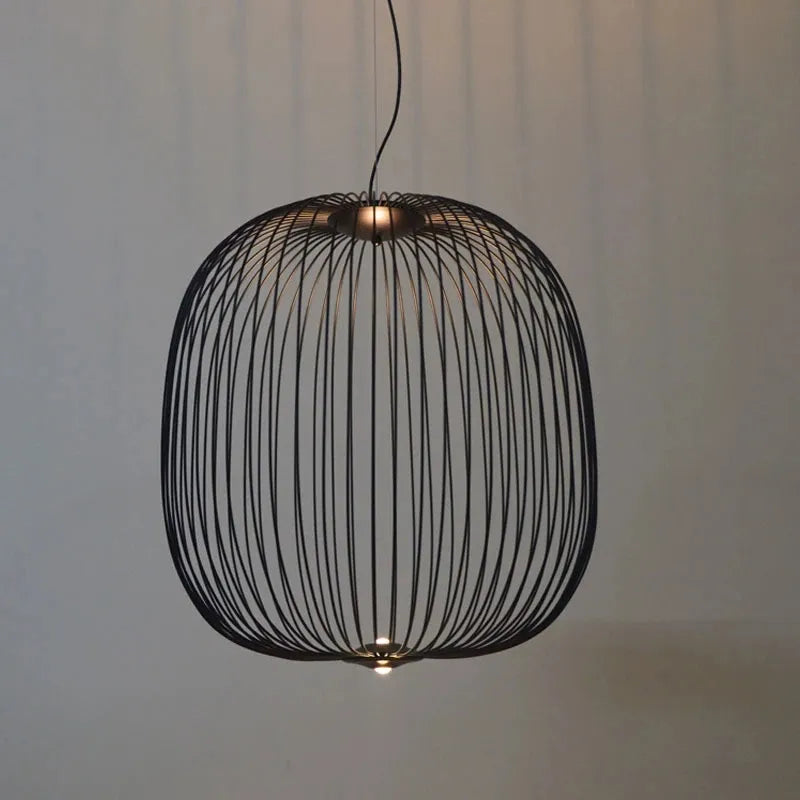 Modern Iron BirdCage Pendant Lights Metal Led Suspension light Fixture pendant lamp For Dinning Living Room Decor Hanging Lamp