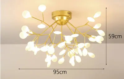 Nordic style living room lamp bedroom firefly warm bedroom room light simple creative dining room lamp