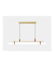 Modern LED Pendant Light Horizontal Long Bar Dining Room Kitchen Suspension Light Office Workbench Ceiling Hanging Lamp