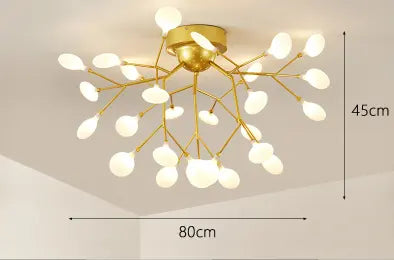 Nordic style living room lamp bedroom firefly warm bedroom room light simple creative dining room lamp