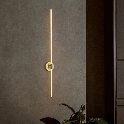 Nordic Gold LED Wall lamp bedroom bedside aisle living room lamps loft study rotating reading wall sconce lights for home