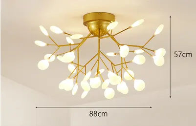 Nordic style living room lamp bedroom firefly warm bedroom room light simple creative dining room lamp
