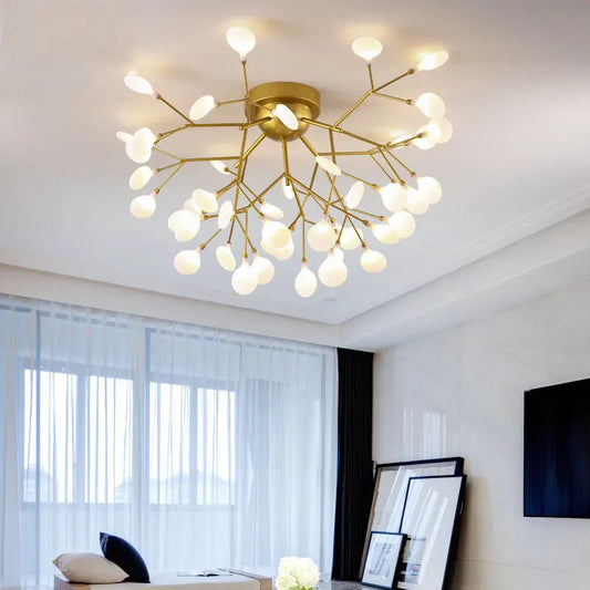 Nordic style living room lamp bedroom firefly warm bedroom room light simple creative dining room lamp