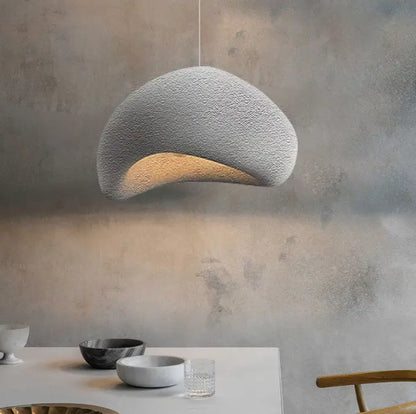Nordic Villa Stair Wabi-sabi Style Pendant Chandelier Irregular Resin E27 Pendant Lights Staircase Suspend Lamp Decor Droplight
