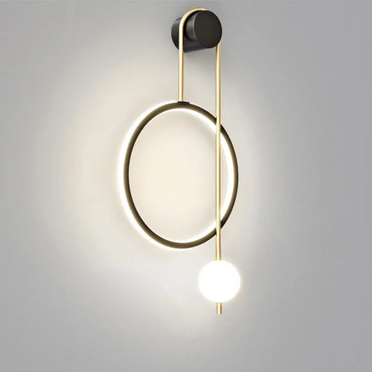 Modern Bedroom Bedside Wall Lamp Nordic Simple Living Room Background Led Wall Light Fixture Balcony Aisle Wall Sconce Lamp